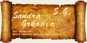 Sandra Grković vizit kartica
